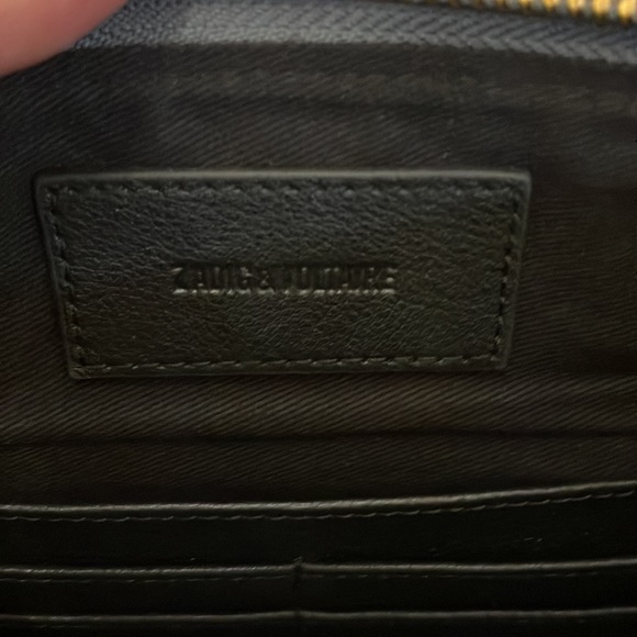 Beautiful black washed denim clutch by Zadig & Voltaire , brand new with a tag - Picture 7 of 14